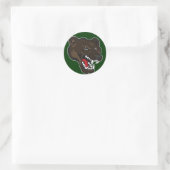 Bär-01 Runder Aufkleber (Tasche)