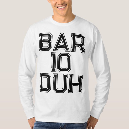Bar 10 Duh Barkeeper Geschenk Barkeep Funny Alkoho T-Shirt (Vorderseite)