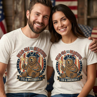 Bär 250. Jubiläums-Bär-ica die Schöne  Tri-Blend Shirt