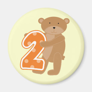 Bär 2. Geburtstag T Shirts und Geschenke Magnet