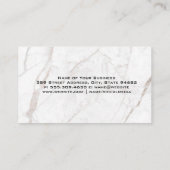 Bar | Alkoholflaschen Visitenkarte (Rückseite)