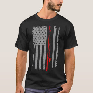 Bär als Angler mit Fisch T-Shirt