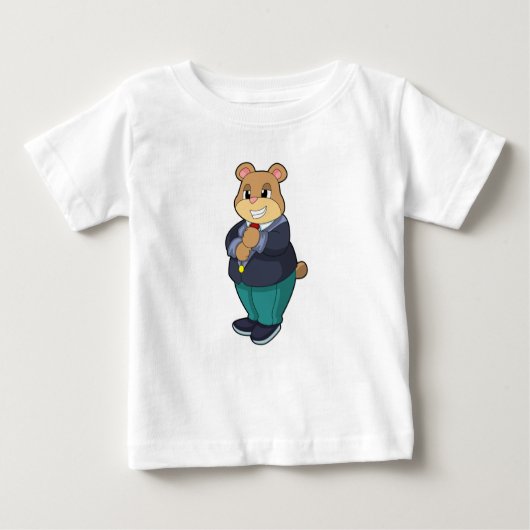Bär als Bär mit Anzug Baby T-shirt (Vorderseite)