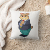 Bär als Bär mit Anzug Kissen (Decke)