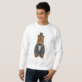 Bär als Bär mit Jacket Sweatshirt (Vorne ganz)