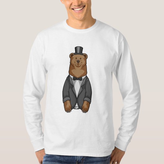 Bär als Bär mit Jacket T-Shirt (Vorderseite)
