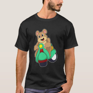 Bär als Biker mit Scooter.PNG T-Shirt