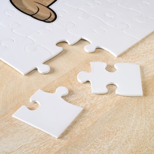 Bär als Boxer beim Boxing & Hip Hop Dance Dab Puzzle (Seite)