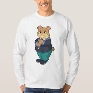 Bär als Bräutigam im Anzug T-Shirt