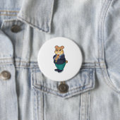 Bär als Bräutigam mit Anzug Button (Beispiel)