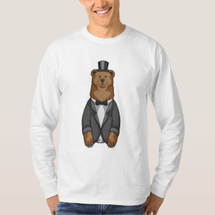 Bär als Bräutigam mit Jacke T-Shirt