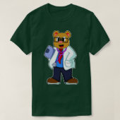 Bär als Doktor mit Stethoskop T-Shirt (Design vorne)