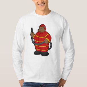 Bär als Feuerwehrmann mit Schlauch T-Shirt