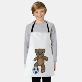 Bär als Fußballspieler mit Fußball Schürze (Getragen)