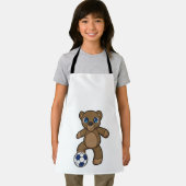 Bär als Fußballspieler mit Fußball Schürze (Insitu)