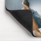 Bär als kalifornischer Feuerwehrmann Mousepad (Ecke)