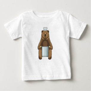 Bär als Koch mit Kochtopf Baby T-shirt