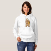 Bär als Musiker mit Saxophon Hoodie (Vorne ganz)