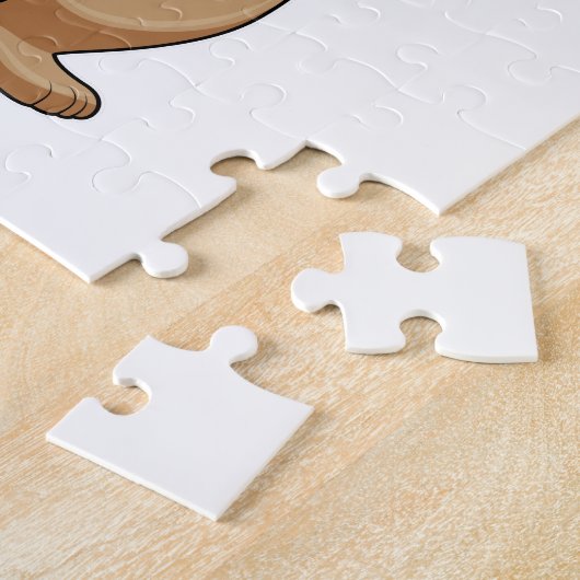 Bär als Musiker mit Saxophon Puzzle (Seite)