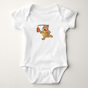 Bär als Runner Baby Strampler