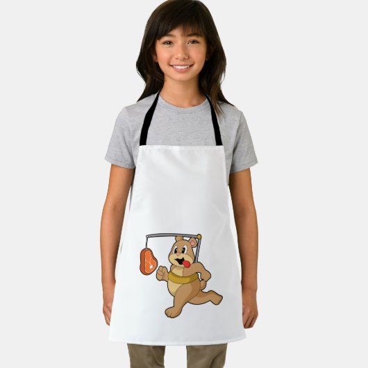 Bär als Runner Schürze (Insitu)