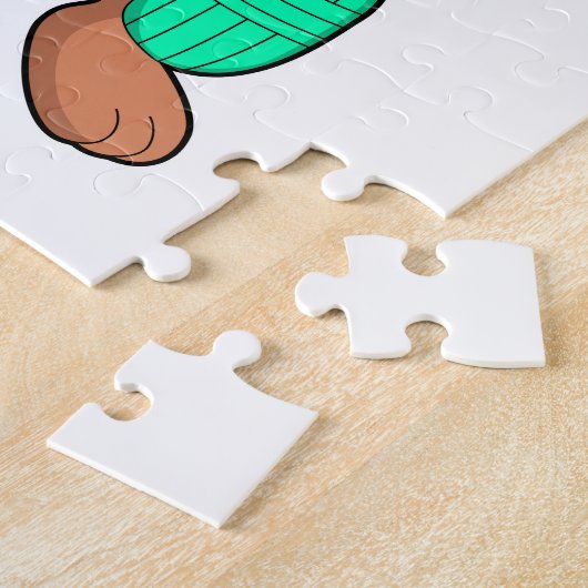 Bär am Cricket mit Cricket-Fledermaus Puzzle (Seite)