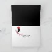 Bar am Geburtstag mit Laser Karte (Innenseite)