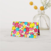 Bar an Bat Mitzvah Bunte Platzkarten (Rückseite)