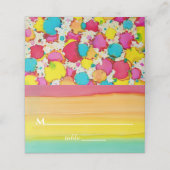 Bar an Bat Mitzvah Ein Abschlag von Farbkarten Platzkarte (Außenseite Aufgefaltet)