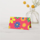 Bar an Bat Mitzvah in den 1960er Jahren Themed Pla Platzkarte (Rückseite)