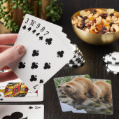 Bär an einem See Spielkarten (In Situ)