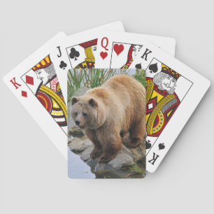 Bär an einem See Spielkarten