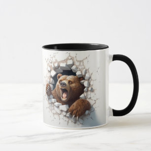 Bär an knackiger Wand Tasse