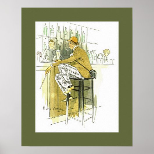 Bar Anglais ~ Englisch Bar ~ Pierre Vidal Poster (Vorne)