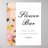 Bar-Anmeldung für die Blume Poster (Vorne)