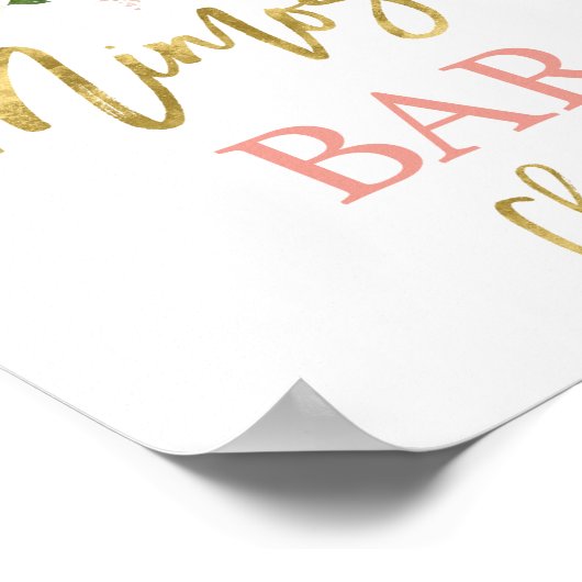 Bar Anthurium Poster (Ecke)