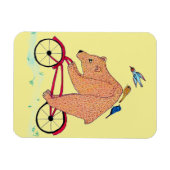 Bär auf dem Bike Magnet (Horizontal)