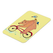 Bär auf dem Bike Magnet (Linke Seite)