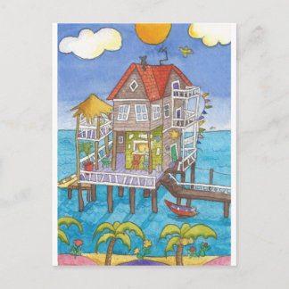Bar auf dem Wasser Postkarte