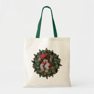 Bär auf dem Weihnachtsfeiertag Tote Tasche