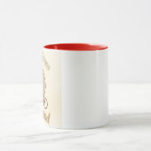 Bär auf einem Bike-BFTG-Kaffee-Tasse Tasse (Zentrum)