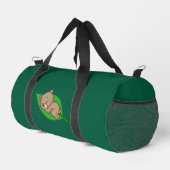 Bär auf einem kleinen Blatt Duffle Bag (Rechte Ecke)