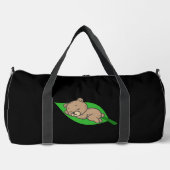 Bär auf großem Blatt Duffle Bag (Vorderseite)