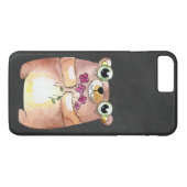 Bär auf Schultafel Case-Mate iPhone Hülle (Rückseite (Horizontal))