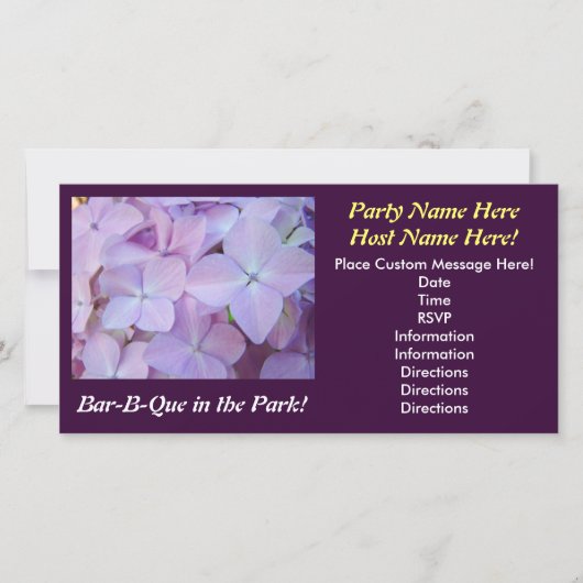 Bar-B-Que im Park! Einladungs-Fotokarten (Vorderseite)
