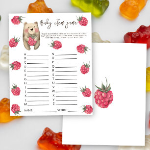 Bär - Baby-Artikel-Spiel. Baby-Shower-Spiel