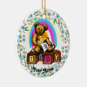 Bär Baby Blöcke  Ornament (Rechts)