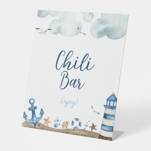 Bar Baby-Duschzeichen für Nautic Chili Sockelschild (Vorderseite)