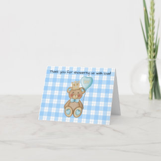 Bär-Baby-Shower-Dankeskarten Dankeskarte
