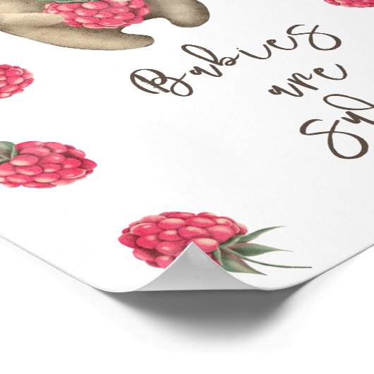 Bär - Babys sind süß Poster (Ecke)